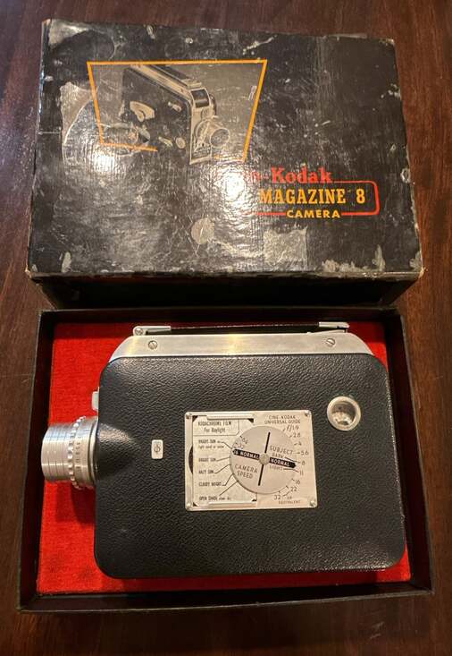 Kodak Other - Vintage Cine-Kodak Magazine 8 Movie Camera with Original Box